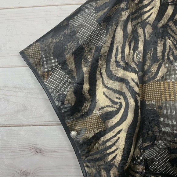 Joseph Ribkoff Animal Print Poncho Style - Picture 10 of 12